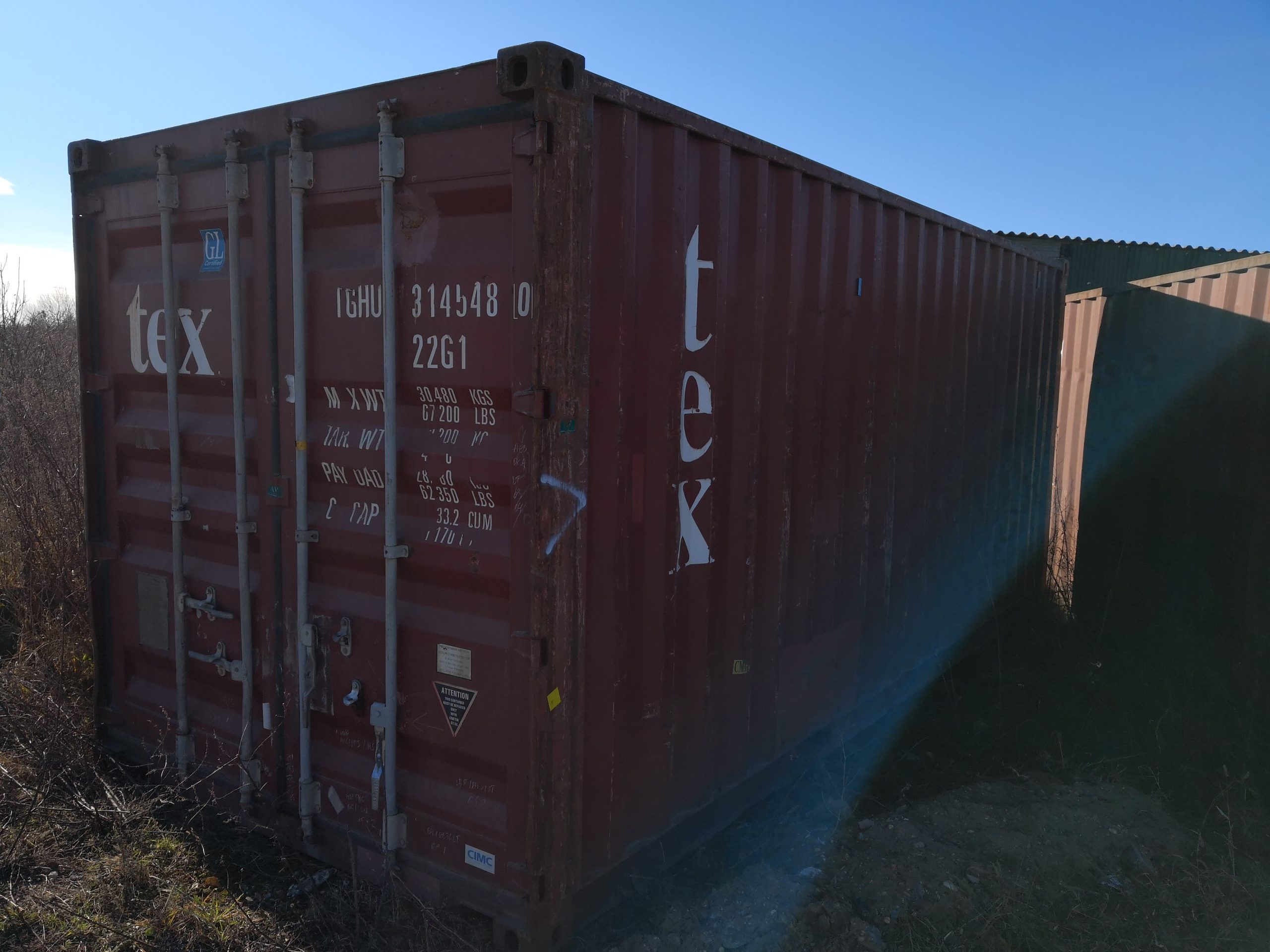 Used ISO 20' DC shipping container 002 - Image 2