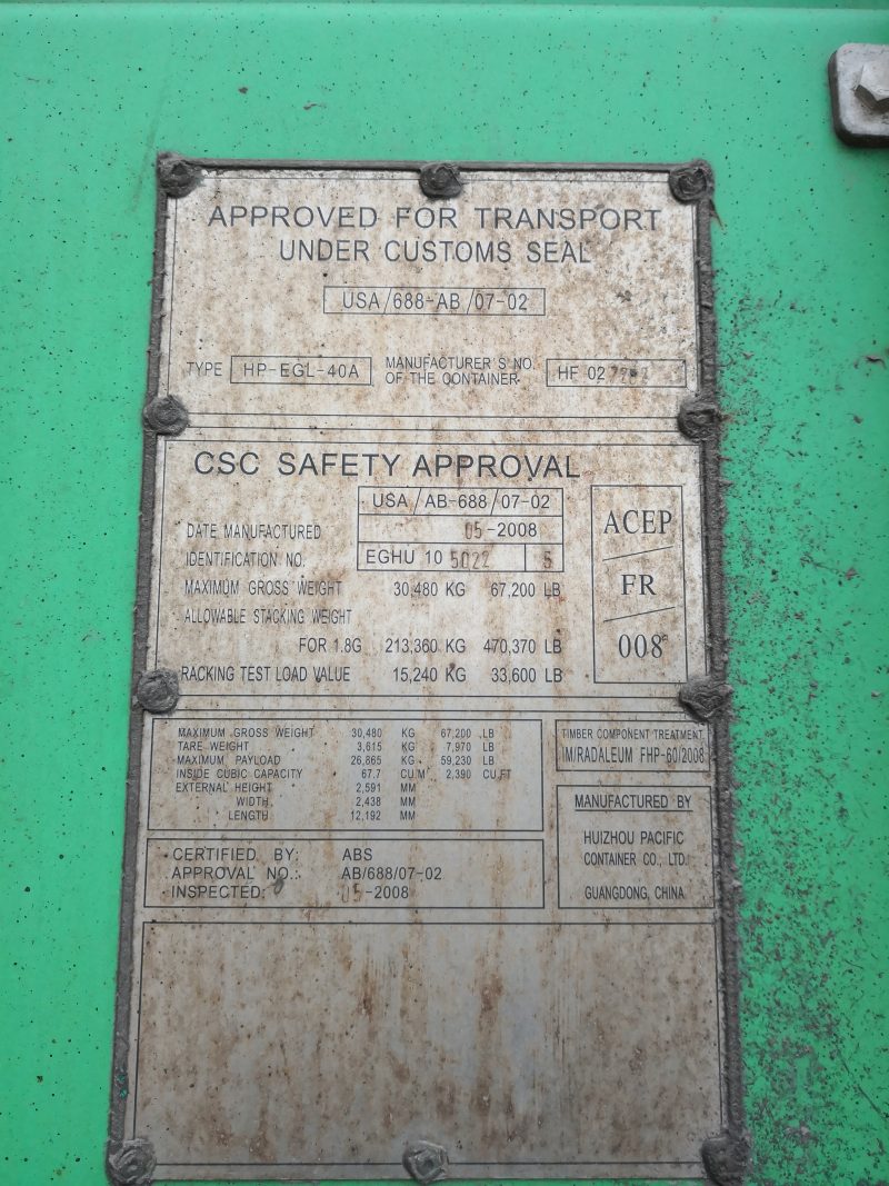 Used ISO 40' DC shipping container 001 - Image 5