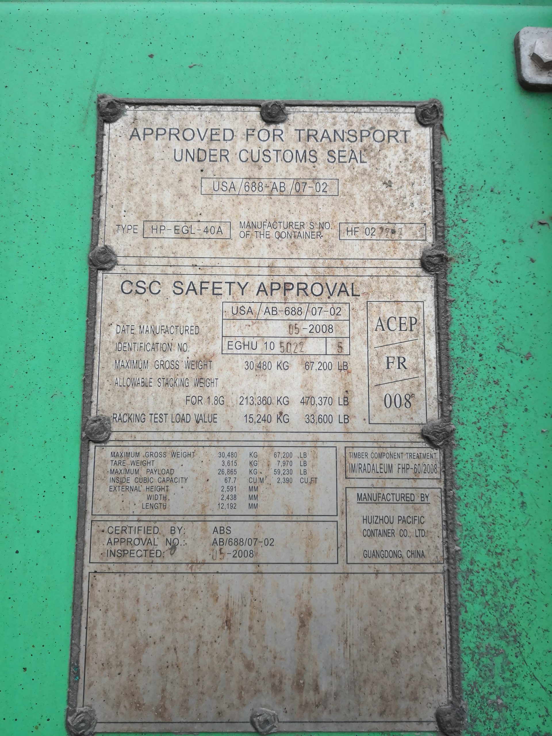 Used ISO 40' DC shipping container 001 - Image 5