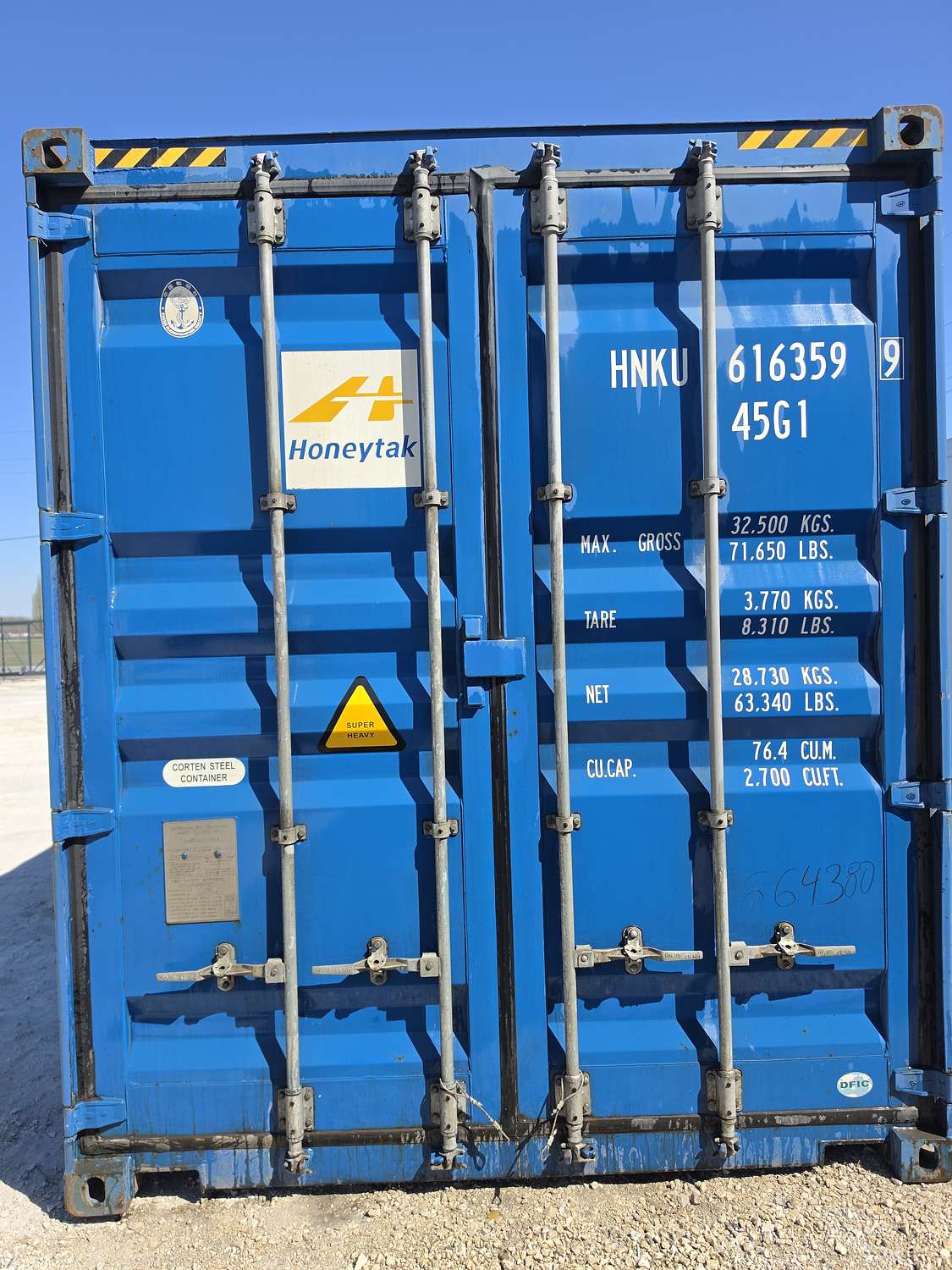 ISO 40’ HC novel type sea storage container 001
