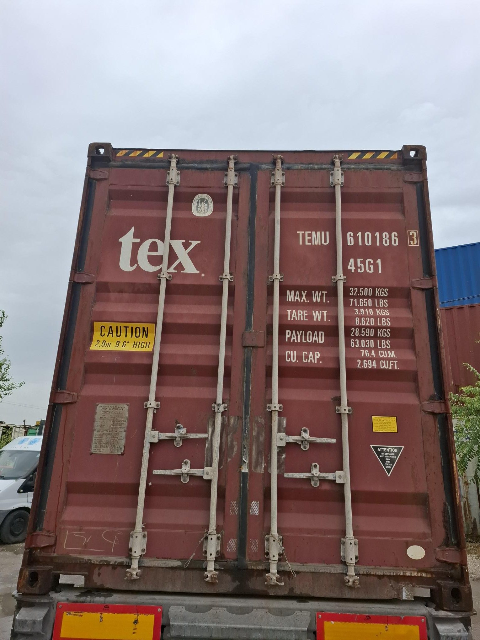 ISO 40 lábas HC használt raktárkonténer 002