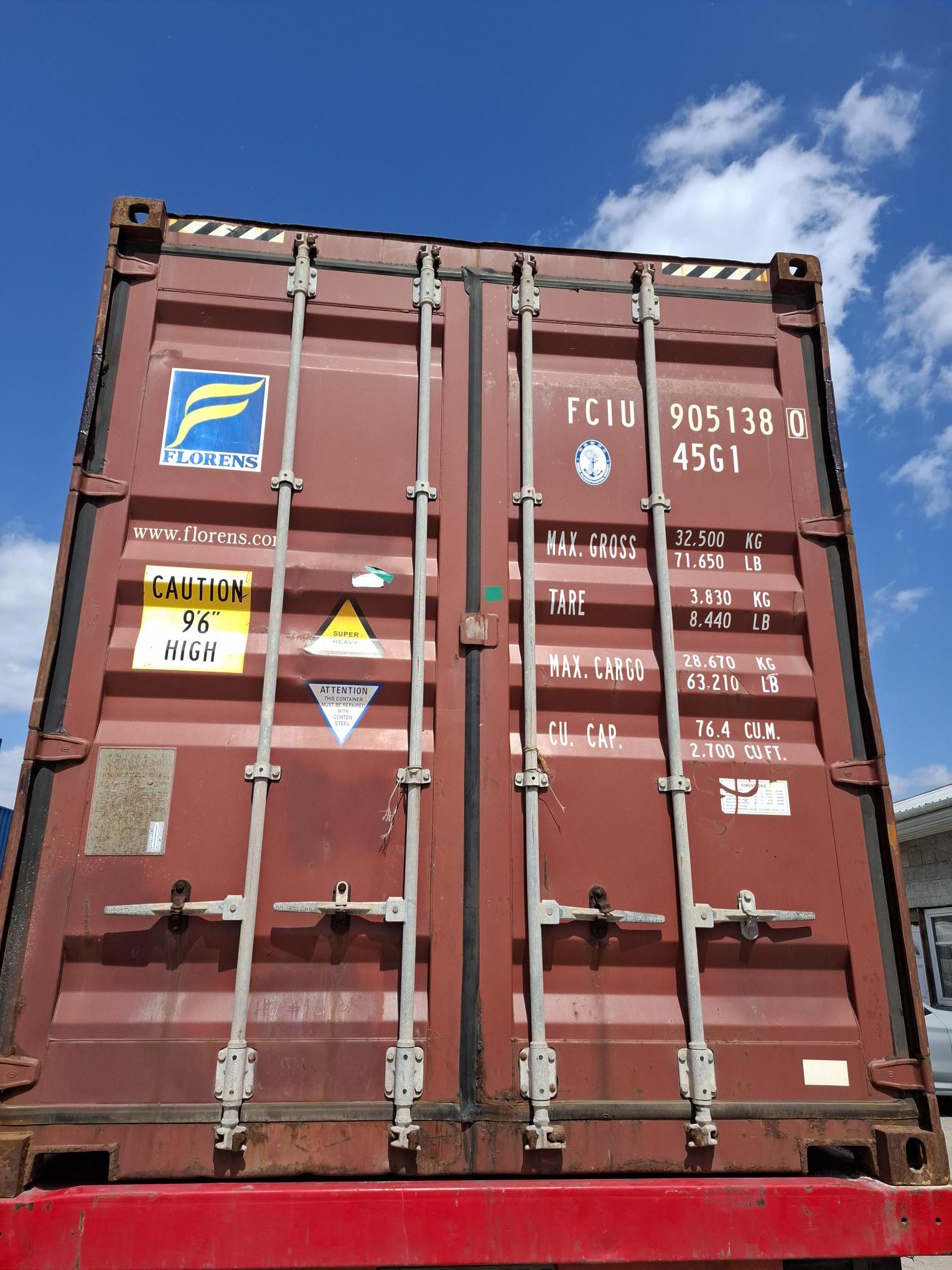 Used ISO 40' HC shipping container 005